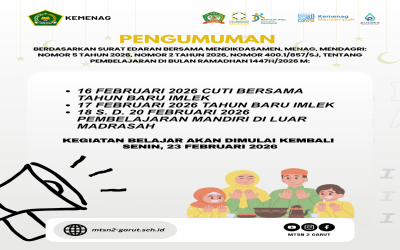 ???? Informasi untuk seluruh peserta didik MTs Negeri 2 Garut